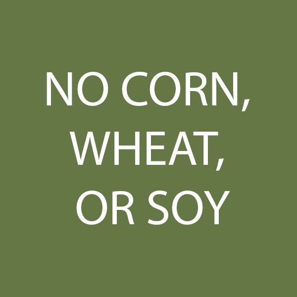 no corn, wheat, or soy