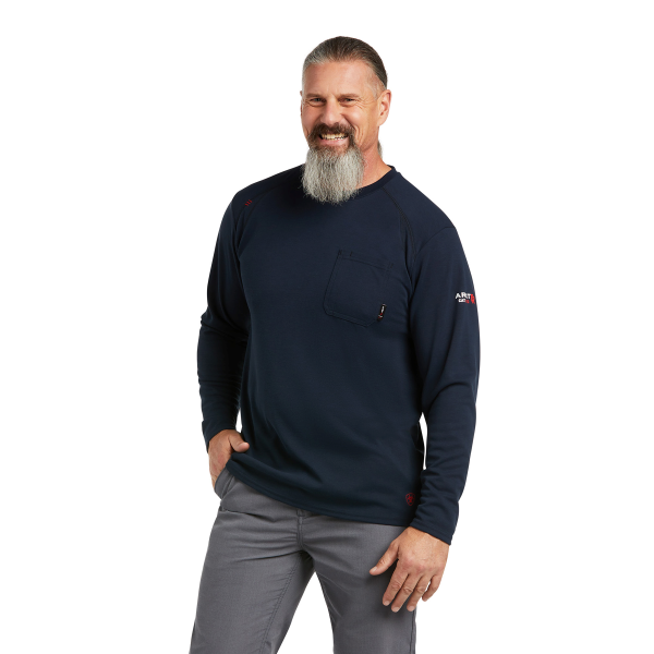 Flame-Resistant Max Protect Inherent Long Sleeve Work T-Shirt