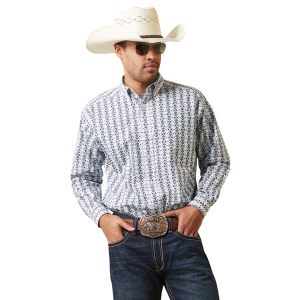 Men's  Casual Series Nolan Classic Fit Long Sleeve Western Shirt