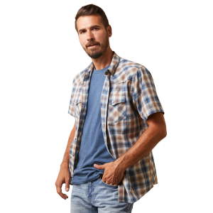 Men's  Hallwood Retro Fit Short Sleeve Western Shirt