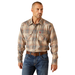 Men's  Flame-Resistant Excalibur Retro Fit Snap Long Sleeve Work Shirt