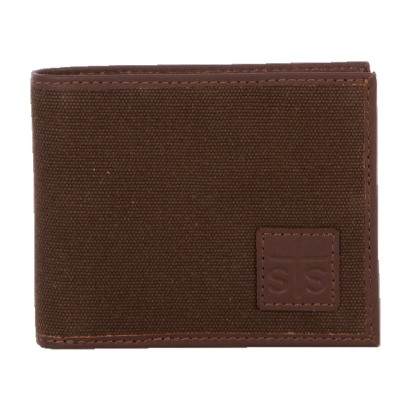 Chocolate Canvas Bifold Wallet