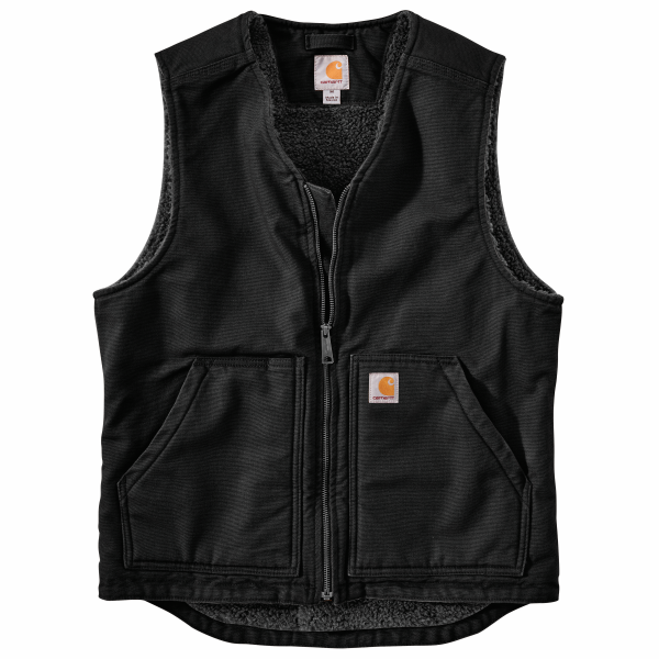 Washed Duck Sherpa Lined Vest