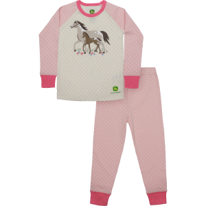 Girls'  Mama & Foal Pajama Set