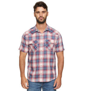 Men's  Lumberton Short Sleeve Vintage Wash Western Shirt