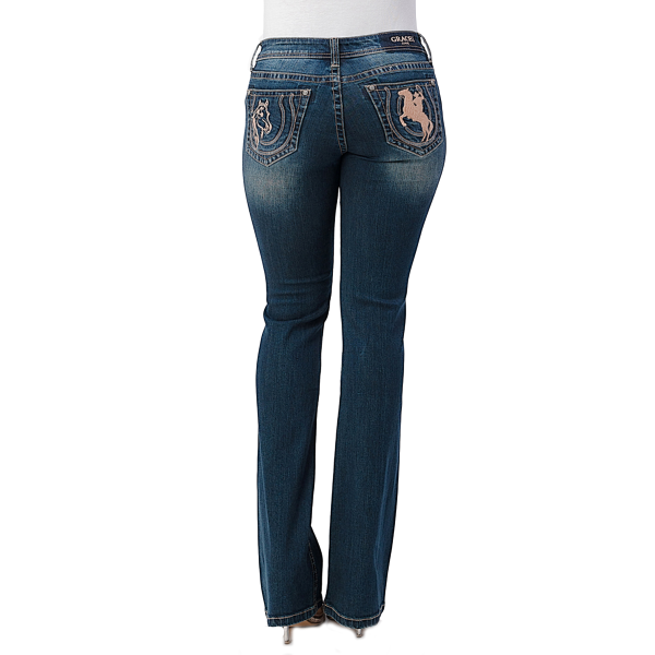 Horse and Cowgirl Boot Cut Jean