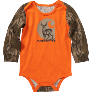 Infant Boys Long Sleeve Camo Deer Bodysuit