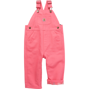 Girls'  Flannel Lined Canvas Overall
