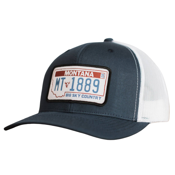 Montana License Plate 1889 Hat 