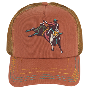 Women's  Bucking Bronco Rider Ponytail Baseball Cap