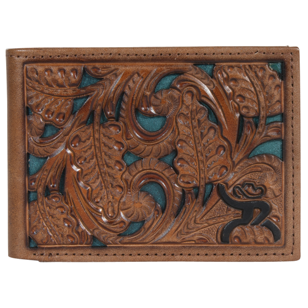 Roughy Floral Tooled Bi-Fold Wallet