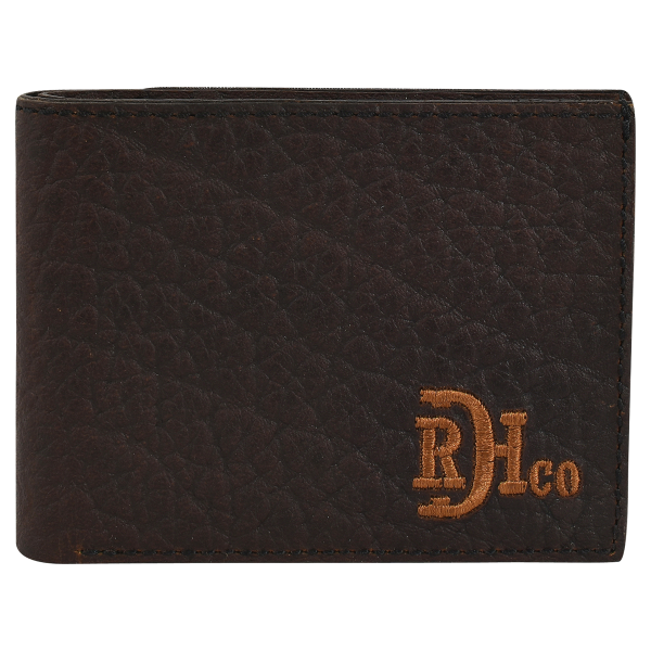 Bison Grain Leather Bifold Wallet
