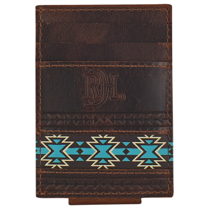 Unisex Southwestern Designs Card Case with Magnet Clip