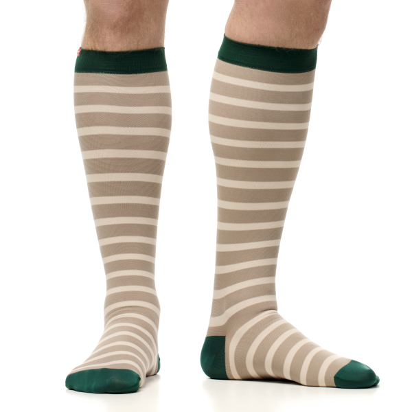Simple Stripe Nylon Compression Sock