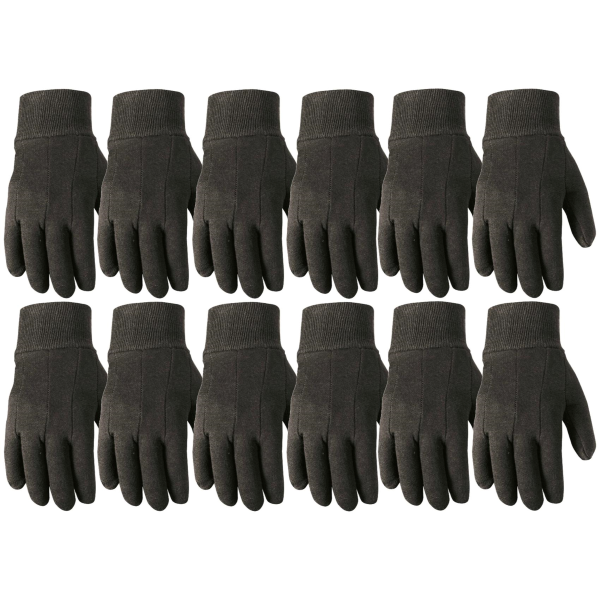 Versatile Work Gloves Lightweight Durable Comfortable Jersey 12Pair Bulk Pack