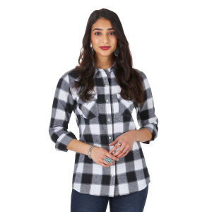 Women's  Essential Long Sleeve Flannel Shirt