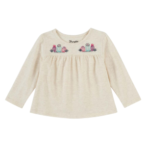 Girls'  Toddler Cactus Embroidered Knit Top