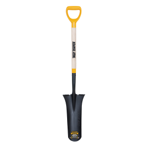 16" Drain Spade with Wooden D-Handle