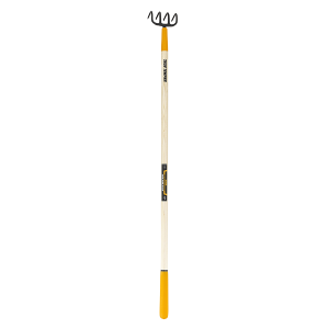 4 Tine Cultivator with Wooden Handle