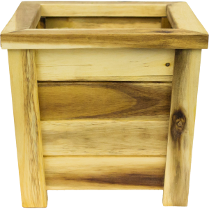 Wood Tapered Square Planter