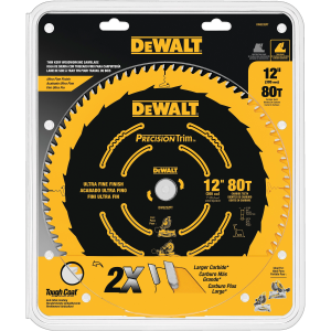 12" 80 Tooth Crosscutting Saw Blade - DW3232PT
