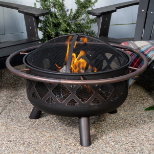 Crofton Wood Burning Fire Pit, Heb Outdoor Fire Pits