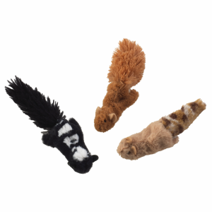 Skinneeez Forest Animal Cat Toy with Catnip - Assorted