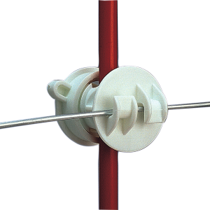 Screw-On White Rod Insulator