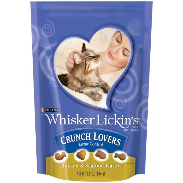 Crunch Lovers Tartar Control Chicken & Seafood Flavor Cat Treats