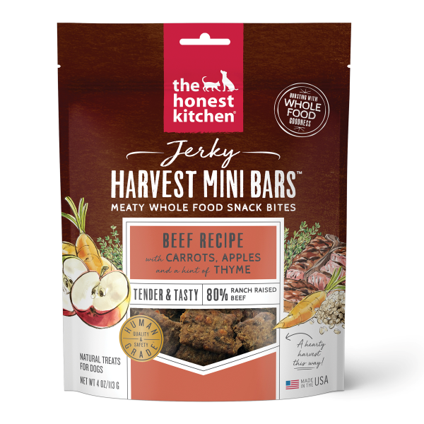 Jerky Harvest Mini Bars Beef Recipe Dog Treats