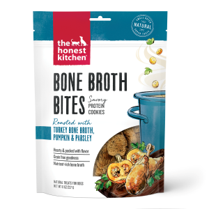 Bone Broth Bites Roasted with Turkey Bone Broth, Pumpkin and Parsley Dog Treats