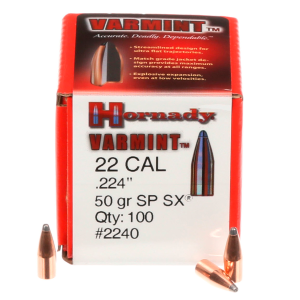 .22 Cal .224 50 Grain SP SX Bullets