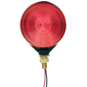 Single Face Stop/Turn/Tail Red Pedestal Mount Light - Double Wire