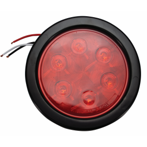 Round LED Stop/Turn/Tail Light with Rubber Grommet