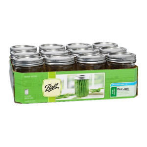 1 Pint Wide Mouth Mason Canning Jar - 12 Count