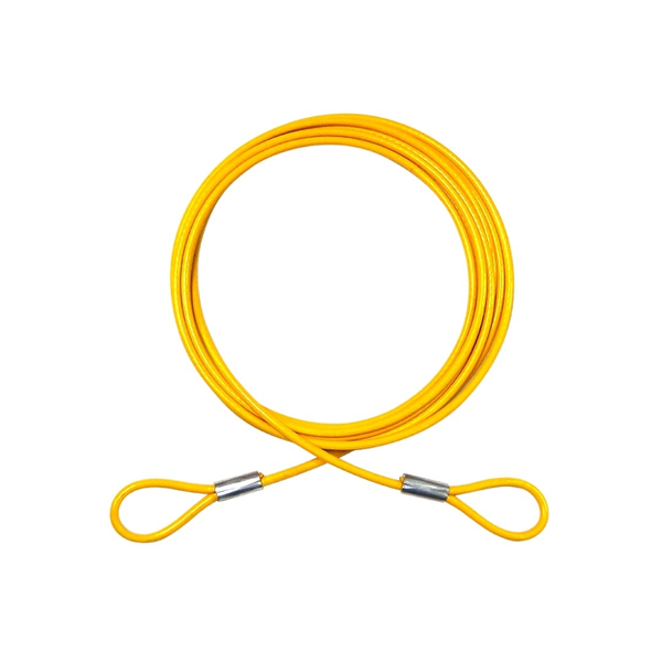 Yellow Vinyl Coated Security Cable