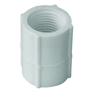 1/2" PVC Pipe Coupler with Stop