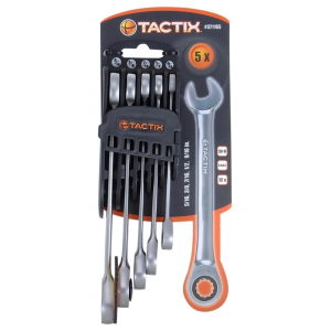 5-Piece Ratcheting Combo Wrench Set - SAE