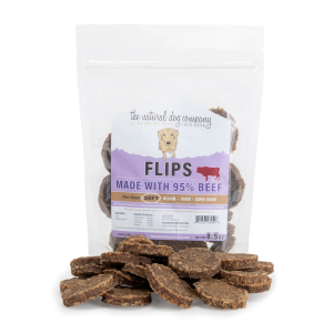Flips, Made with 95% Beef All Natural Dog Treats