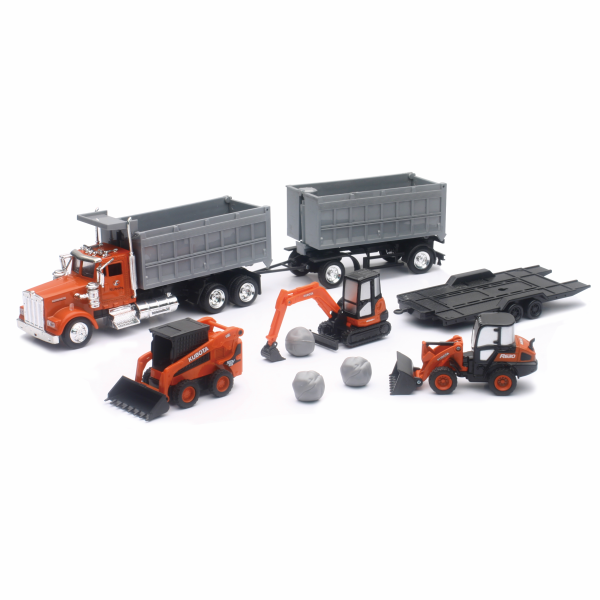 Kubota Construction Vehicles with Dump Truck Set