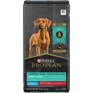 Under Two Years Beef and Rice Formula, Large and Grandes Breed, Puppy Dry Dog Food