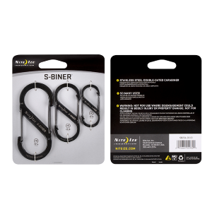 Stainless Steel S-Biner - 3 Pack