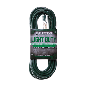 16 Gauge Light Duty Indoor/Outdoor Extension Cord - Green