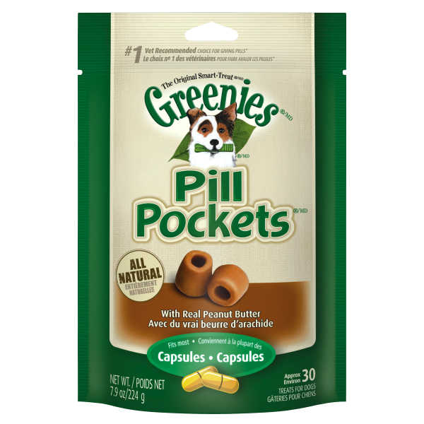 Canine Capsule Pill Pockets-Peanut Butter