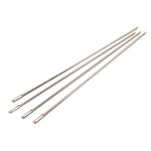 4-Piece V-Shaped Stainless Steel Skewers