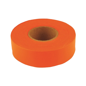 Sub-Zero Flagging Tape, Pvc, Fluorescent Orange, 12 Box