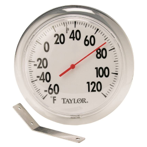6" Weather Resistant Round Dial Window Thermometer