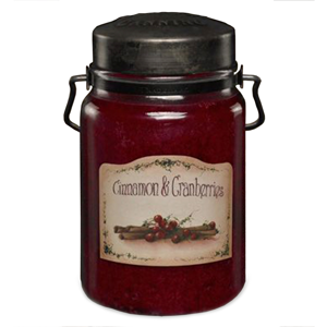 Cinnamon and Cranberries Classic Jar Candle - 26oz