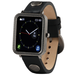 Western Lifestyle Z12 Collection Black Rivet and Rope Design L Smart Watch
