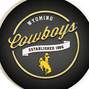 2.75" University of Wyoming Metallic Logo Coaster